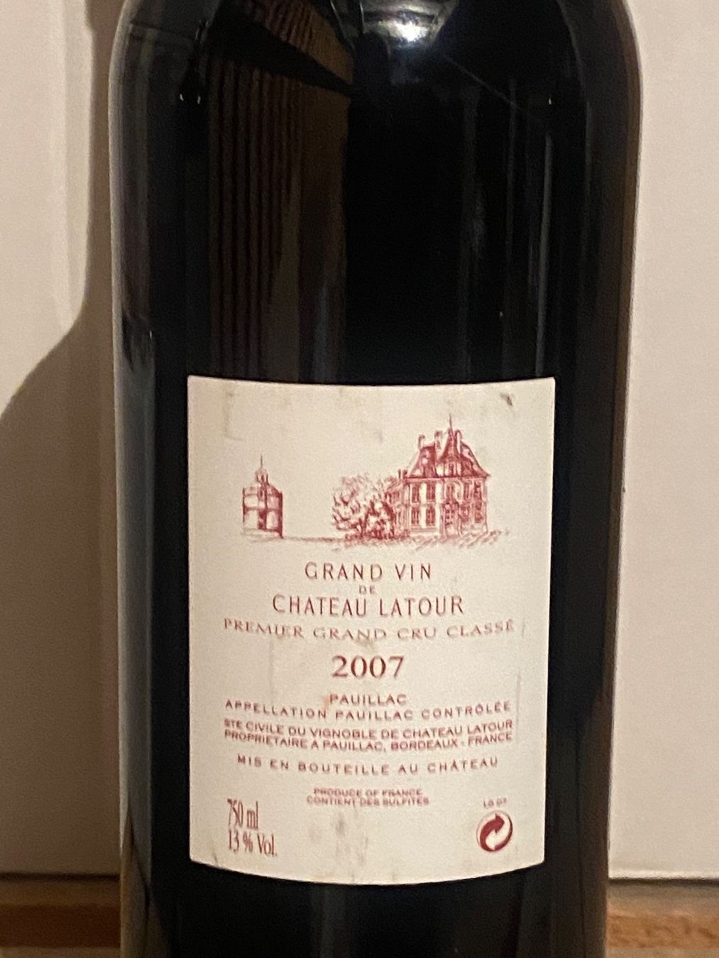 Vino: Château Latour 2007 Pauillac – Nuovo (secondo la descrizione) da Roche VD venduto da avediscipule 2