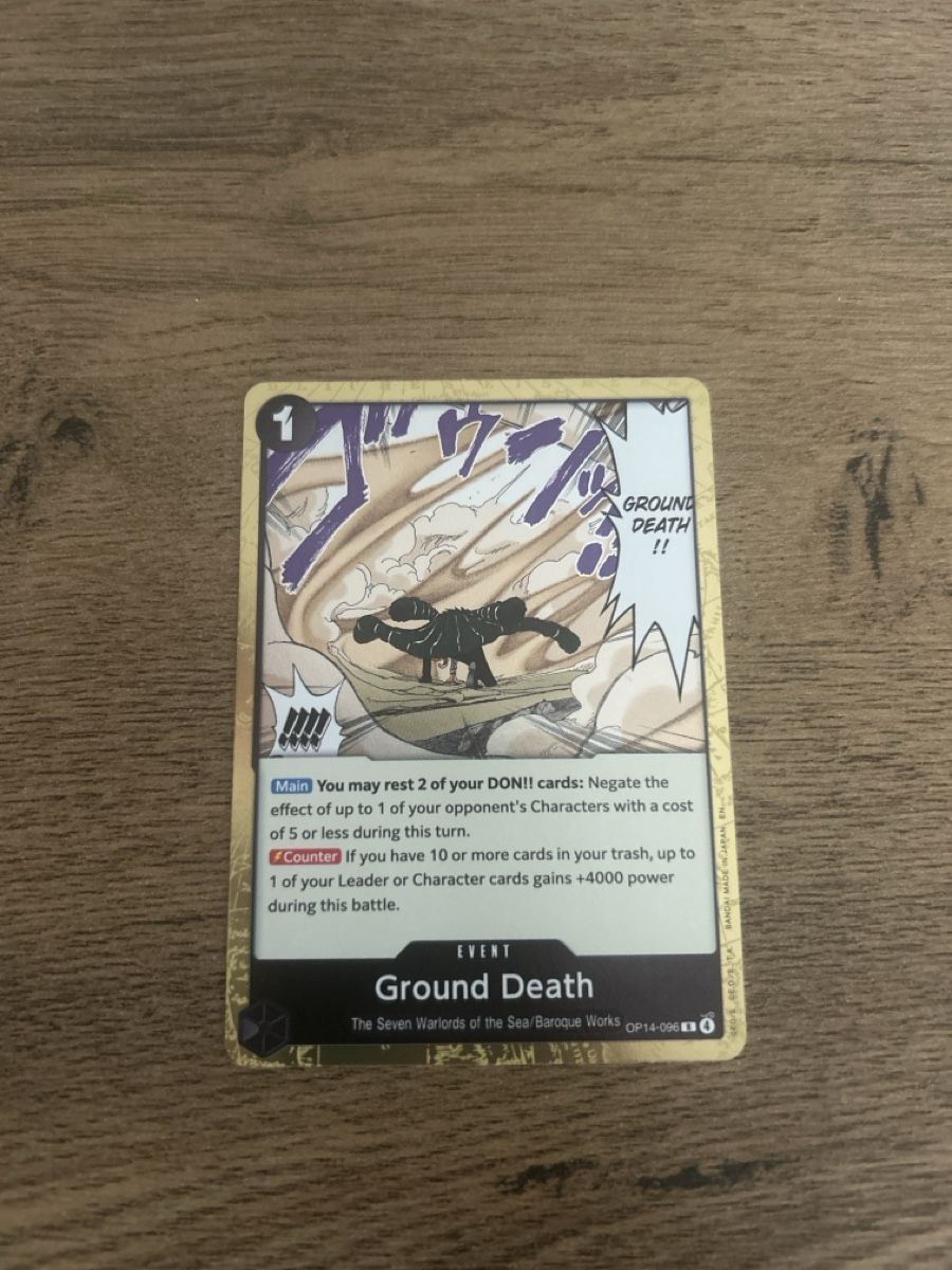 Bandai Sammelbilder & Trading cards: Ground Death - OP14-096 – Neu (gemäss Beschreibung) aus Bern von LucasK