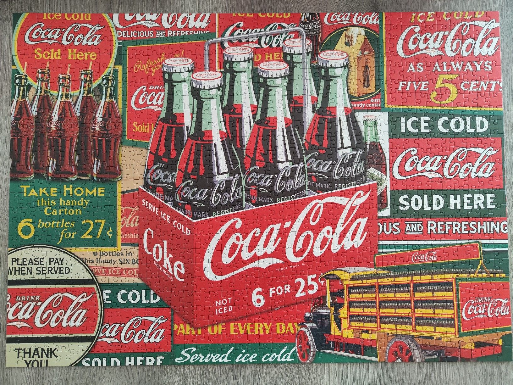 Puzzle: Coca Cola Puzzle Klassiker 1000 Teile 59914 Schmidt  – Usato da Lachen SZ venduto da jimmygoal13