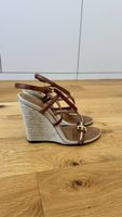 Burberry Wedges, Leather, Brown, Size 38