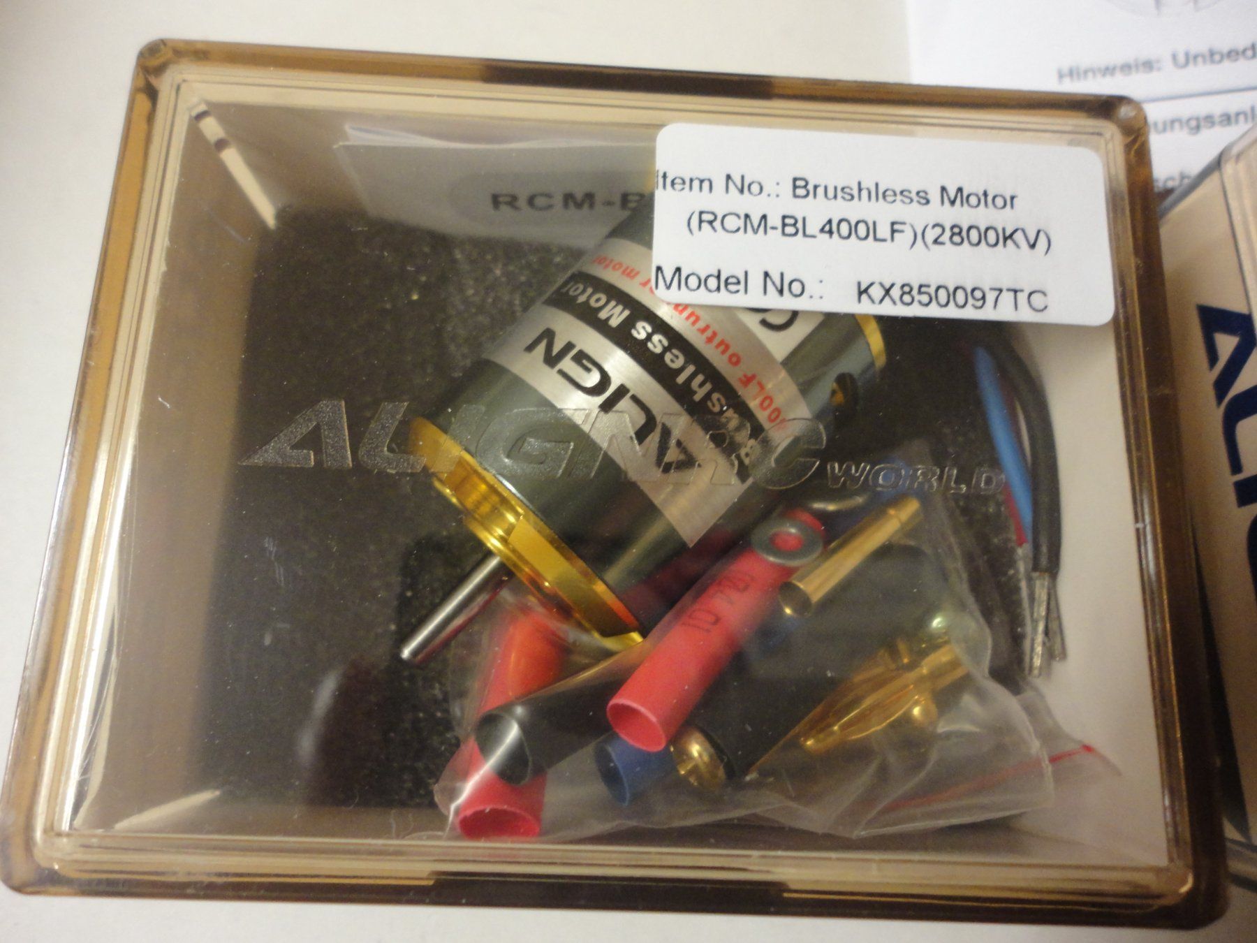 Robbe RC Modellbau: Robbe Align Brushless Set 400 LF  NEU – Neu und originalverpackt aus Horgen von RcModell 2