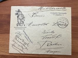 1920 Militärbrief Soldatenstube      (G2259)