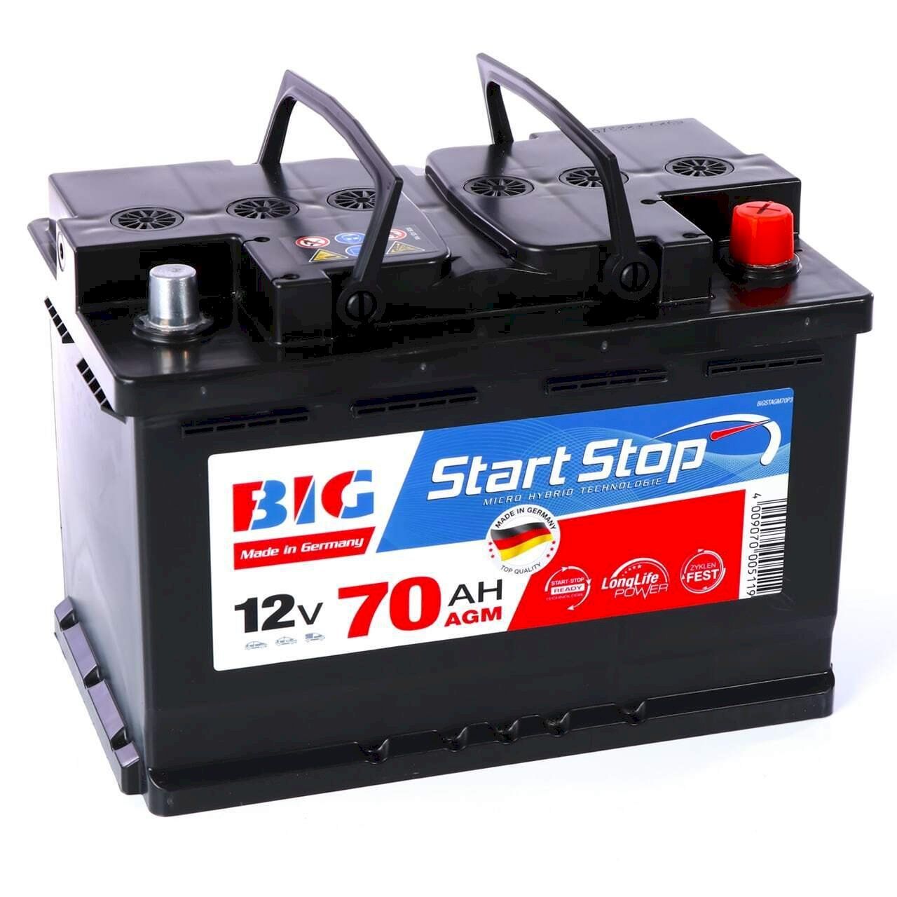 Batterie: BIG Start-Stop AGM 12V 70Ah – Nuovo e nell'imballaggio originale da Bottighofen venduto da zaap 2