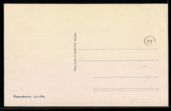 Cartoline postali: Genève, Monument Brunswigk et la Rade – Usato da Berlin venduto da bartko-reher 1