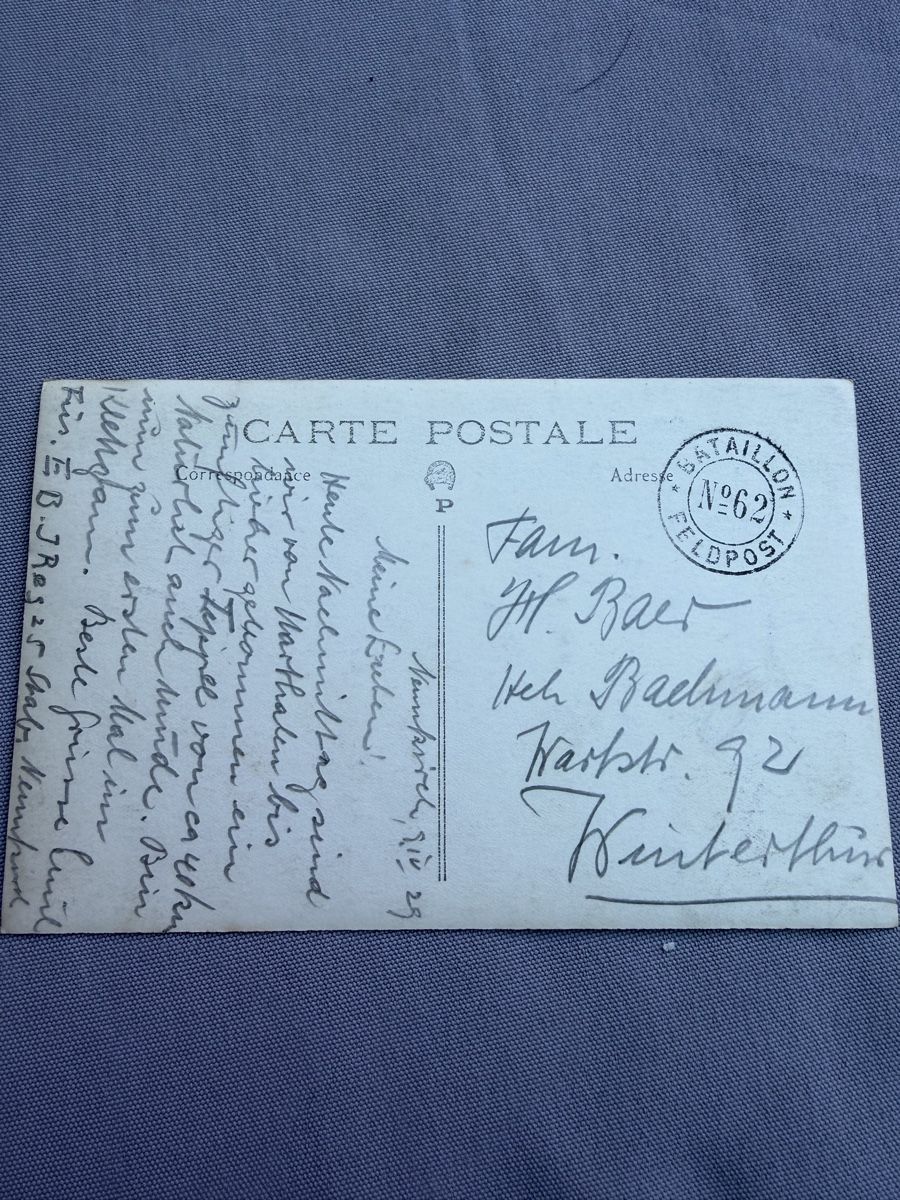 Cartoline postali: Ansichtskarte Neunkirch mit Feldpost Stempel gelaufen – Usato da Chur venduto da fishmob1983 1