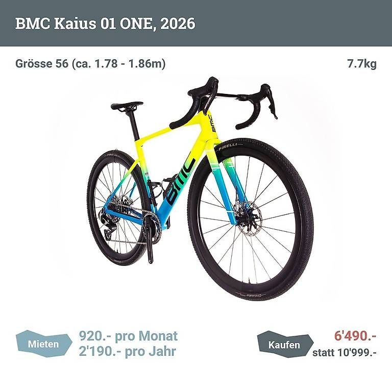 Biciclette: BMC Kaius 01 ONE (2026), Grösse 56 – Usato da Zürich venduto da Testo 1