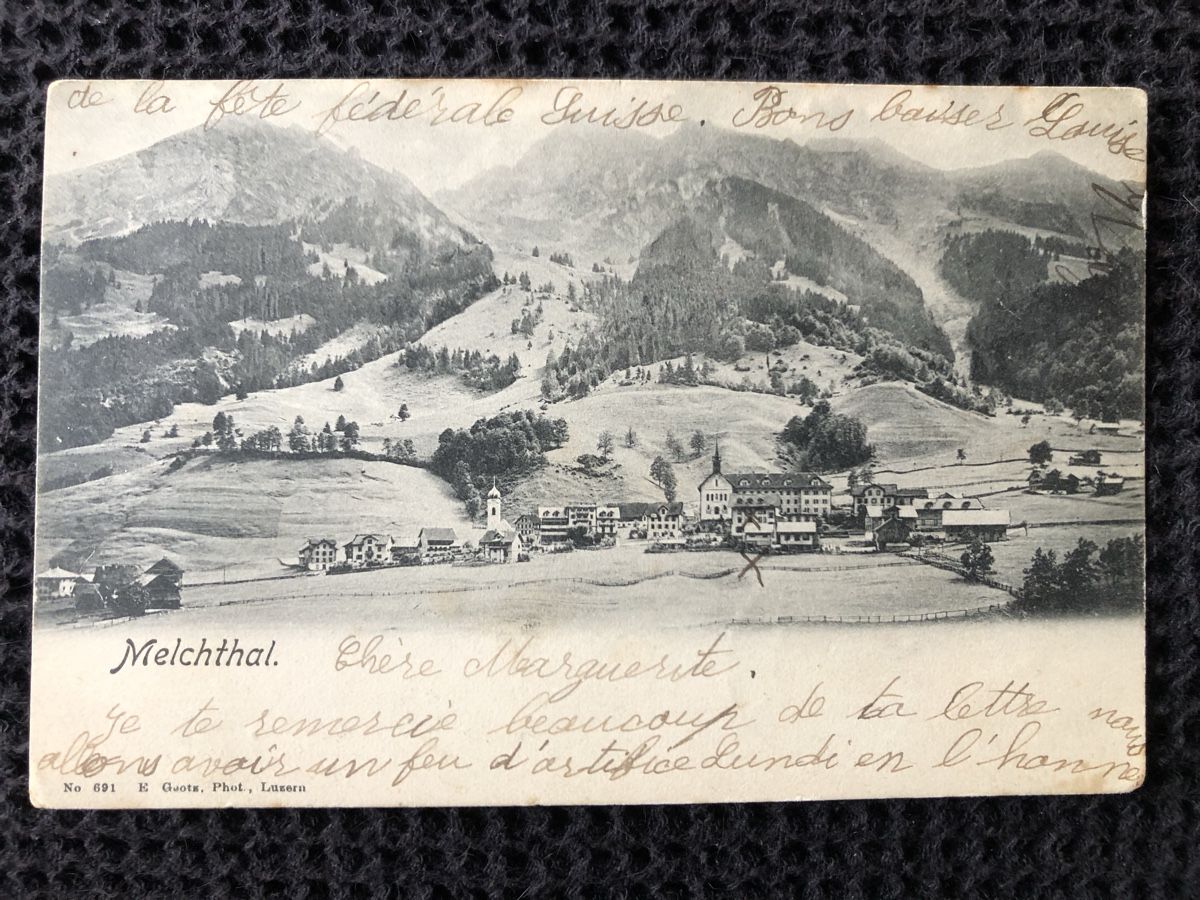 Cartoline postali: Ansichtskarte Melchtal – Usato da Näfels venduto da fritzjk