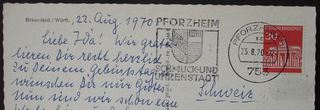 Cartoline postali: BIRKENFELD – Usato da Jona venduto da philajona 1