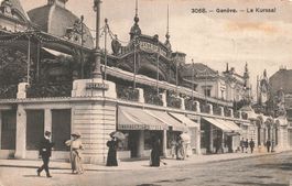 Genf GE Kursaal mit Restaurant und Prunkeingang AK