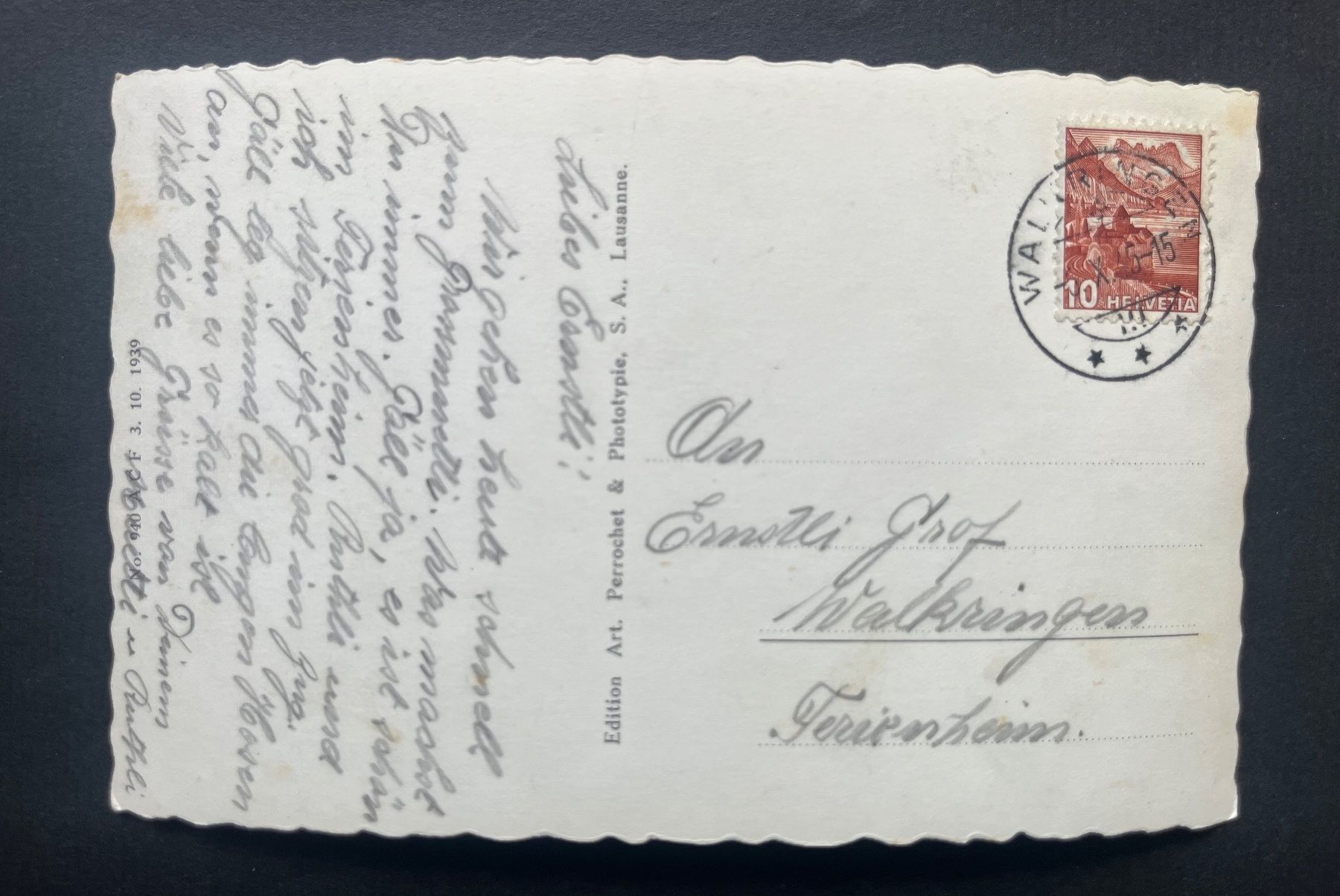 Cartoline postali: THUN Strandbad, belebt, Sprungturm – Usato da Ostermundigen venduto da DaxKarten-75 1