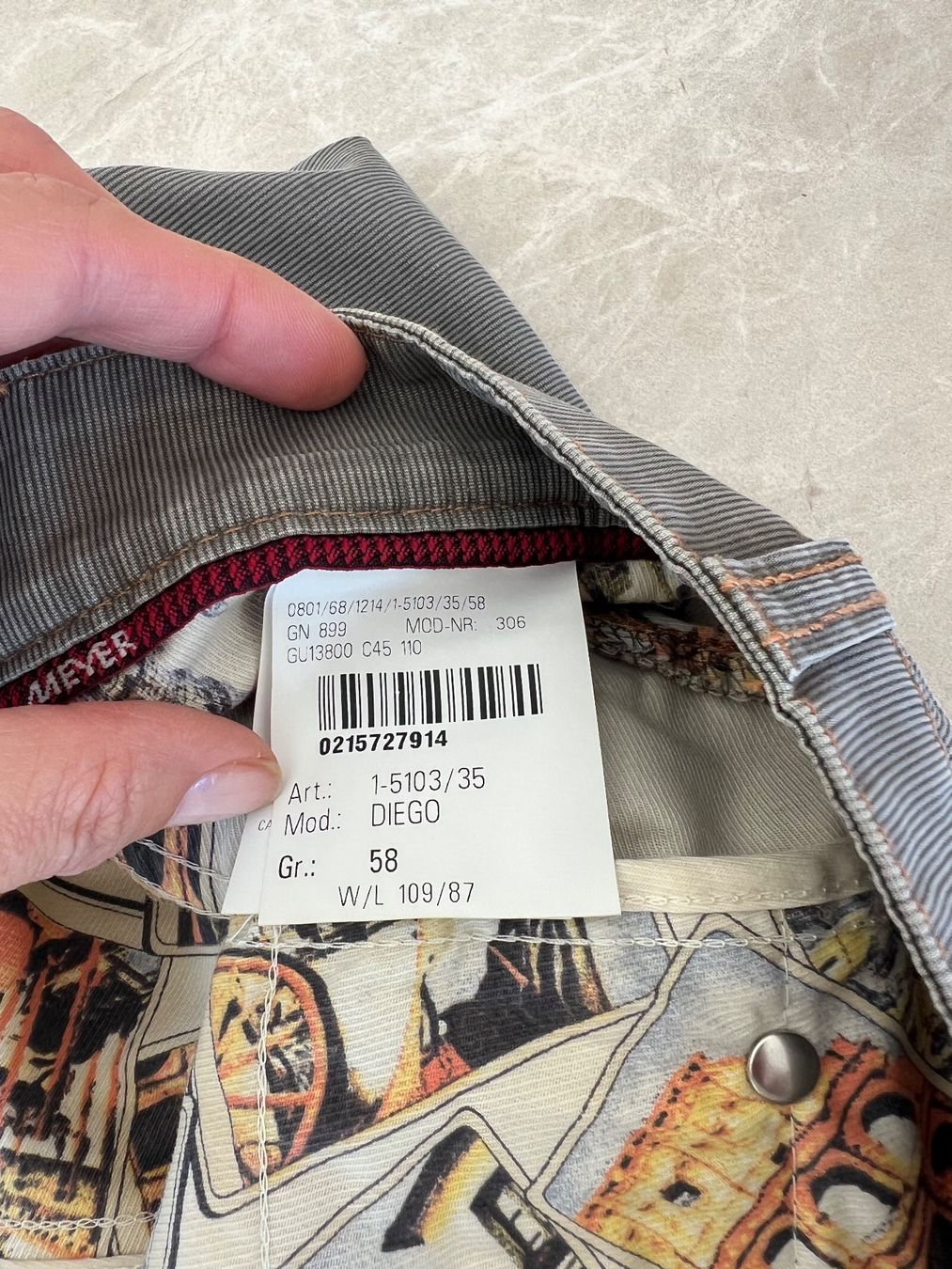 Hosen: MEYER Mod.DIEGO Herren-Hose Gr.58 NP169,- – Neu (gemäss Beschreibung) aus Degersheim von Starkigel 5