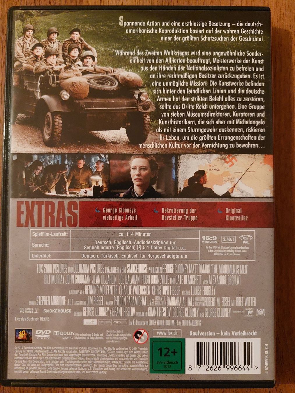 Tutti i DVDs: DVD - Monuments Men: Ungewöhnliche Helden – Usato da Rheinfelden venduto da FilmAuktion 1