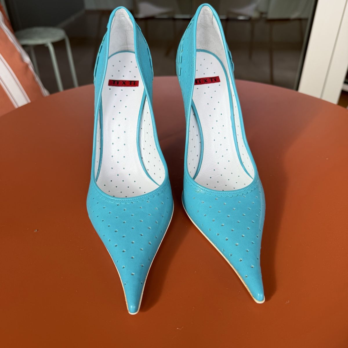 Scarpe da donna: Damen Pumps, Leder hellblau Grösse 38 neu – Nuovo (secondo la descrizione) da Zürich venduto da ana.vla 1