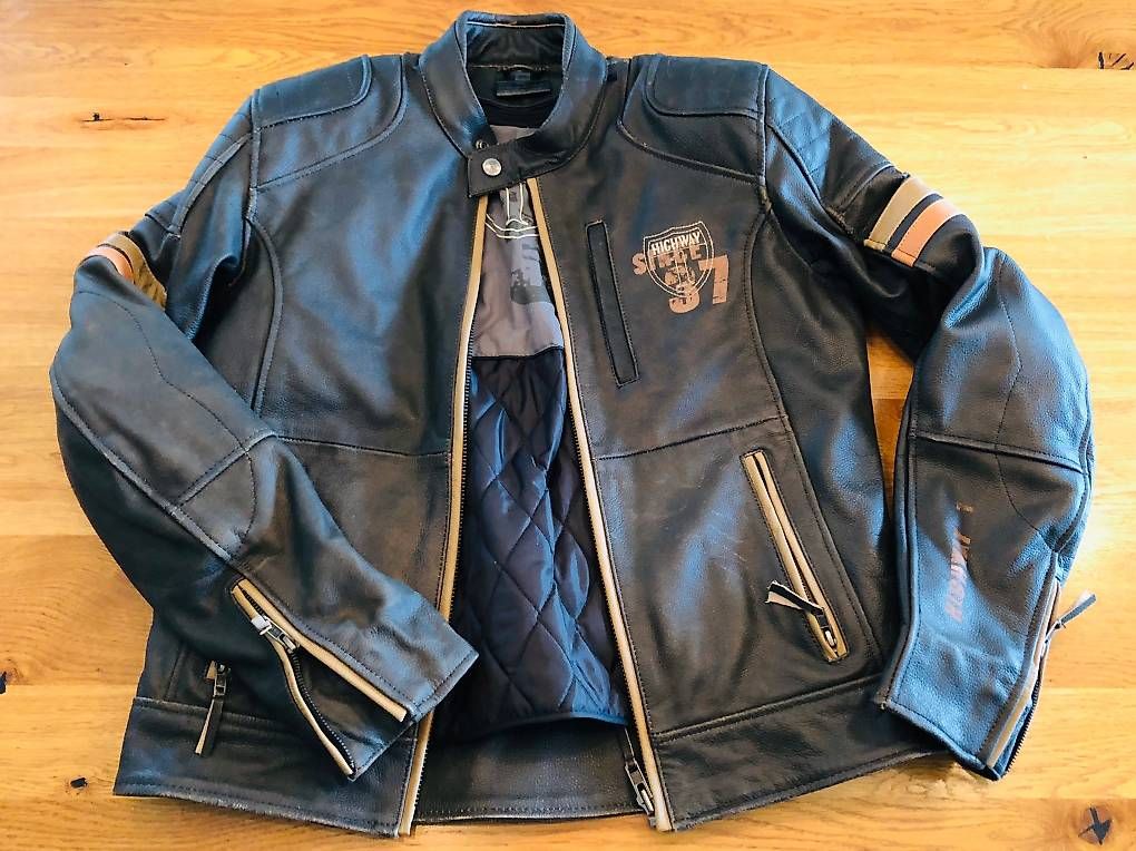 Jacken: Motorrad-Lederjacke Highway 1 Gr.50 – Neu (gemäss Beschreibung) aus Watt von Zumpa