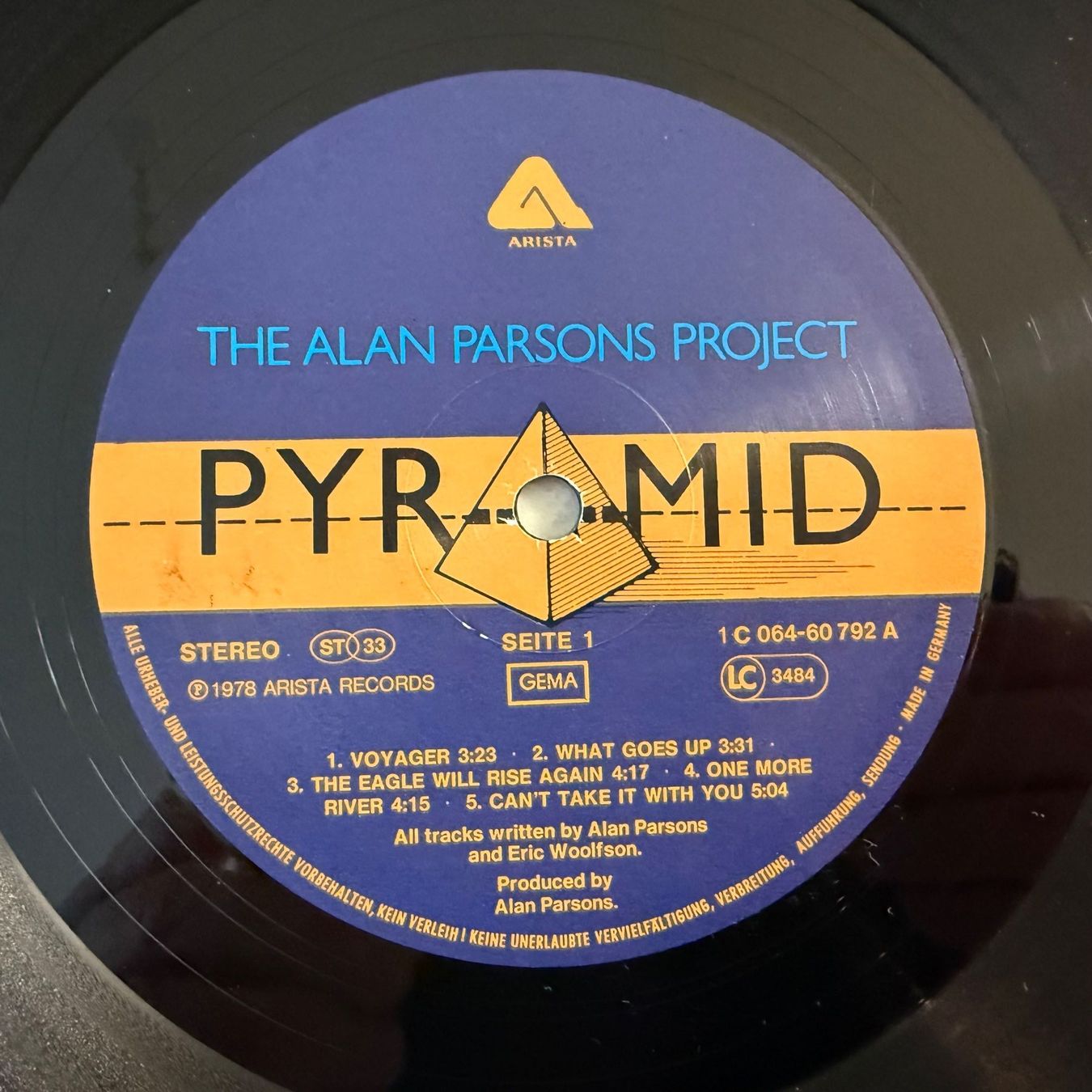 Dischi in vinile: THE ALAN PARSON PROJECT - PYRAMID – Usato da Zürich venduto da fehlton 3