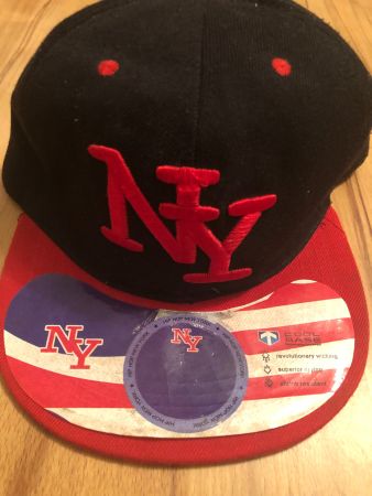 Snapback Cap NY Hip Hop Blau Rot | Kappe Gr. 57 cm NEU