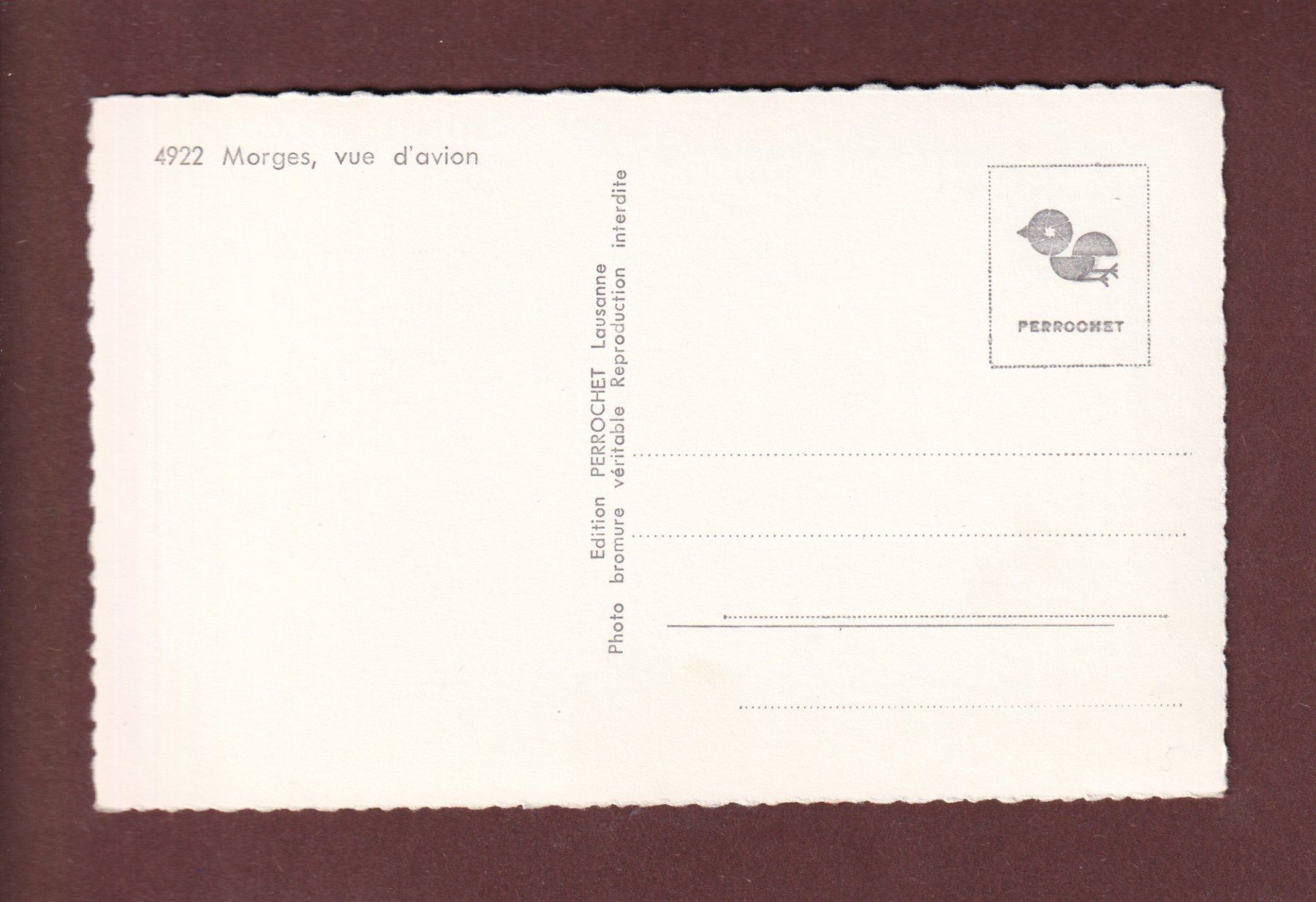 Cartoline postali: MORGES vu d'avion – Usato da Pully venduto da nicecards-shop 1