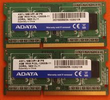 ADATA RAM 8GB 2x4GB DDR3L 1600MHz SODIMM akzeptabel