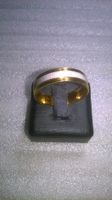 ring edelsthal vergoldet mit weiss  aufgraut gemacht