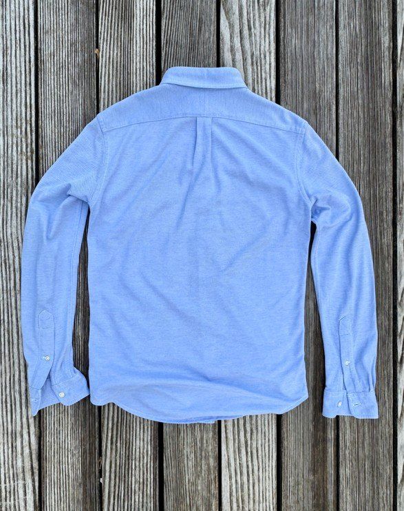 Ralph Lauren Camicie: Ralph Lauren Hemd S Oxford Knit Hellblau – Usato da Männedorf venduto da LTMCS 5