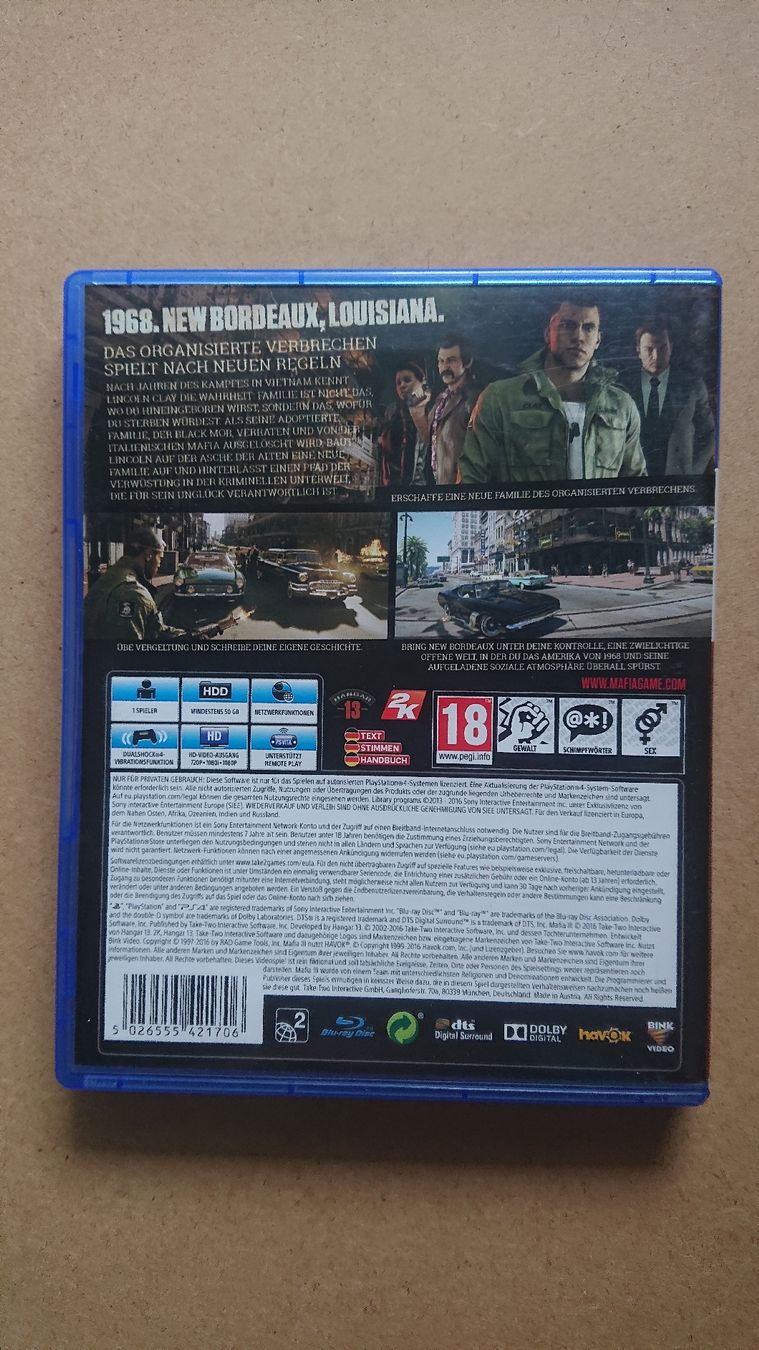 Giochi: Mafia III Mafia 3 PS4 Spiel  – Usato da Chur venduto da FreakofRarity 1