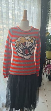 Pull rayé en laine 36