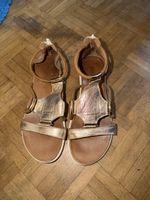 Sandales dorées style romain femme taille 39 bon état