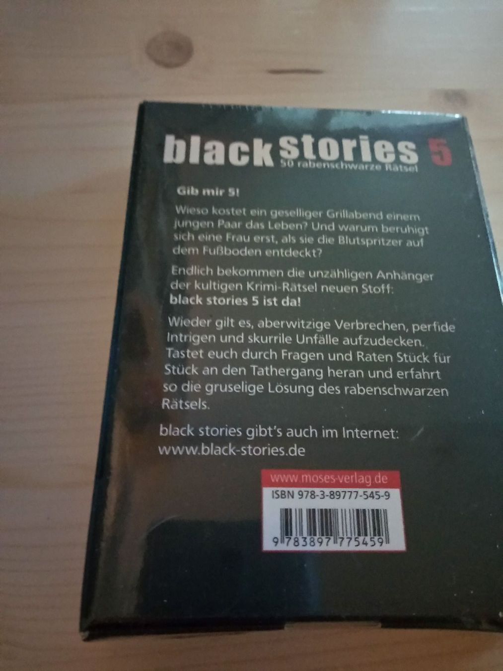 Spiele: Black Stories 50 rabenschwarze Rätsel – Neu und originalverpackt aus Beckenried von Havacola 3