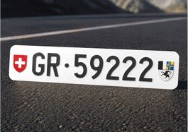 GR-Autonummer/Kontrollschild