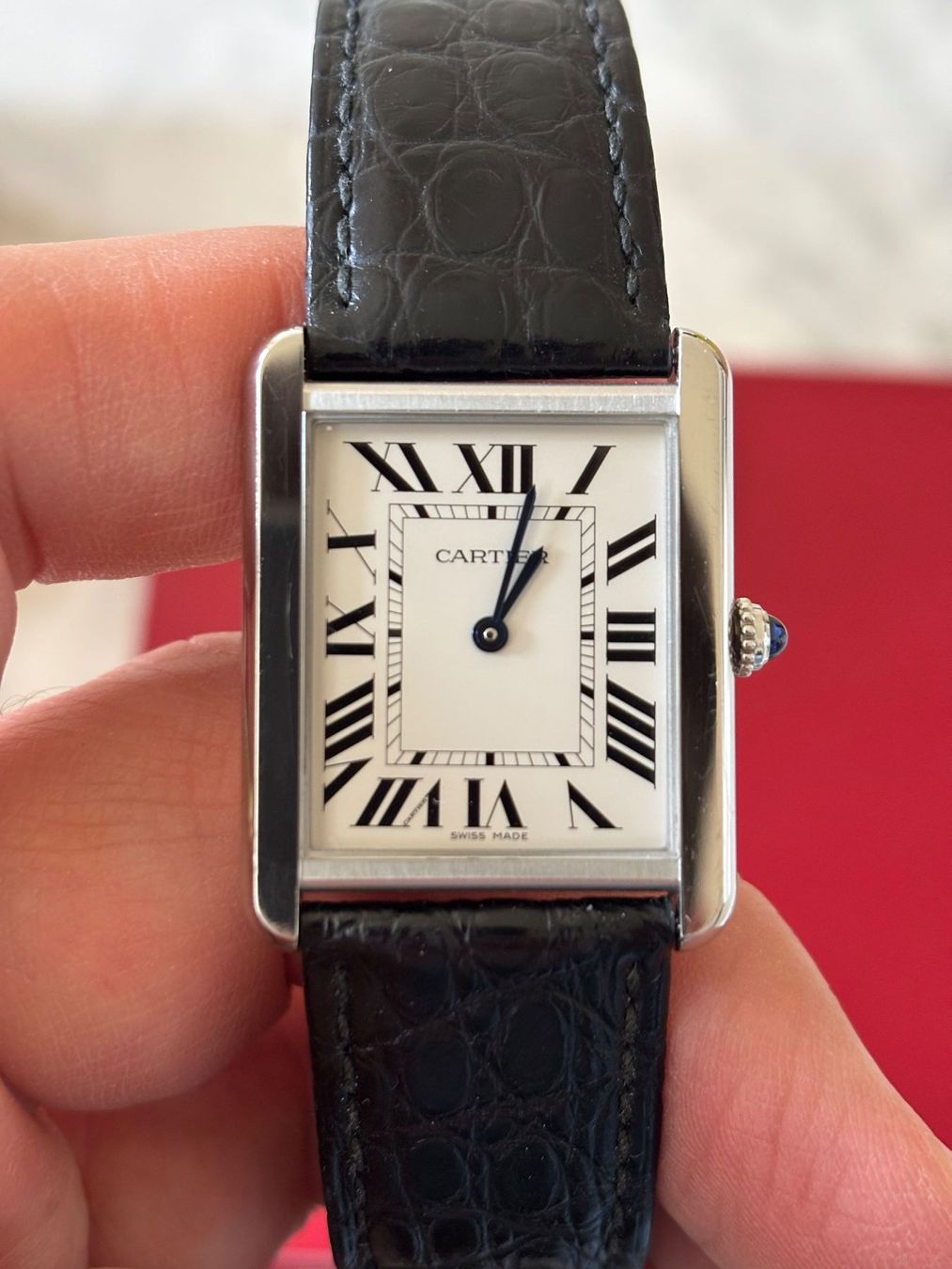 Cartier Orologi: Cartier Tank Solo L "Full set" – Usato da Fribourg venduto da labonafair8b
