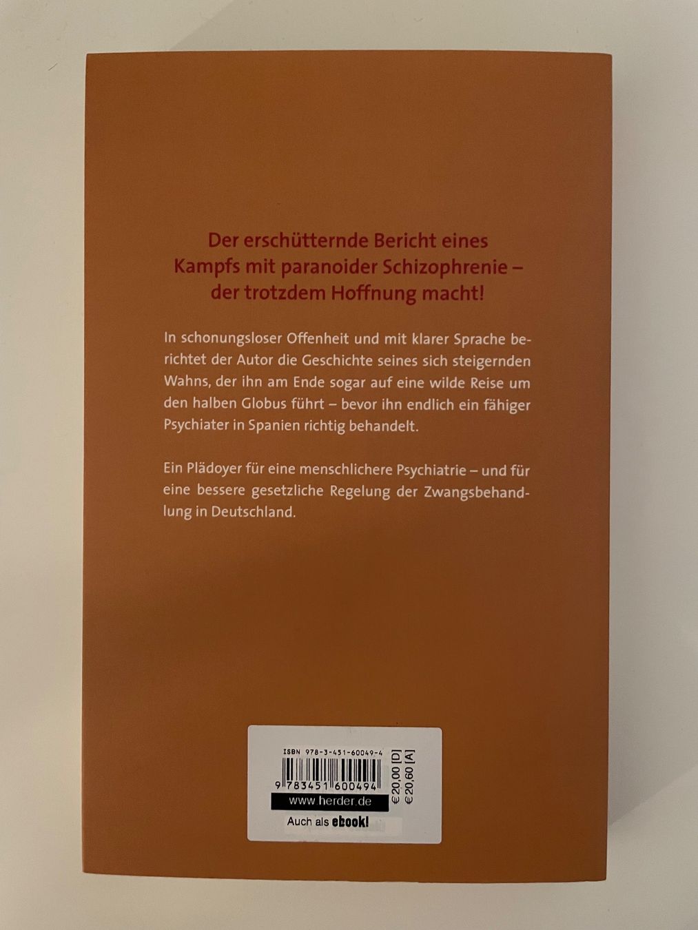 Libri: Klaus Gauger: Meine Schizophrenie – Usato da Zürich venduto da mar_xfn9 1