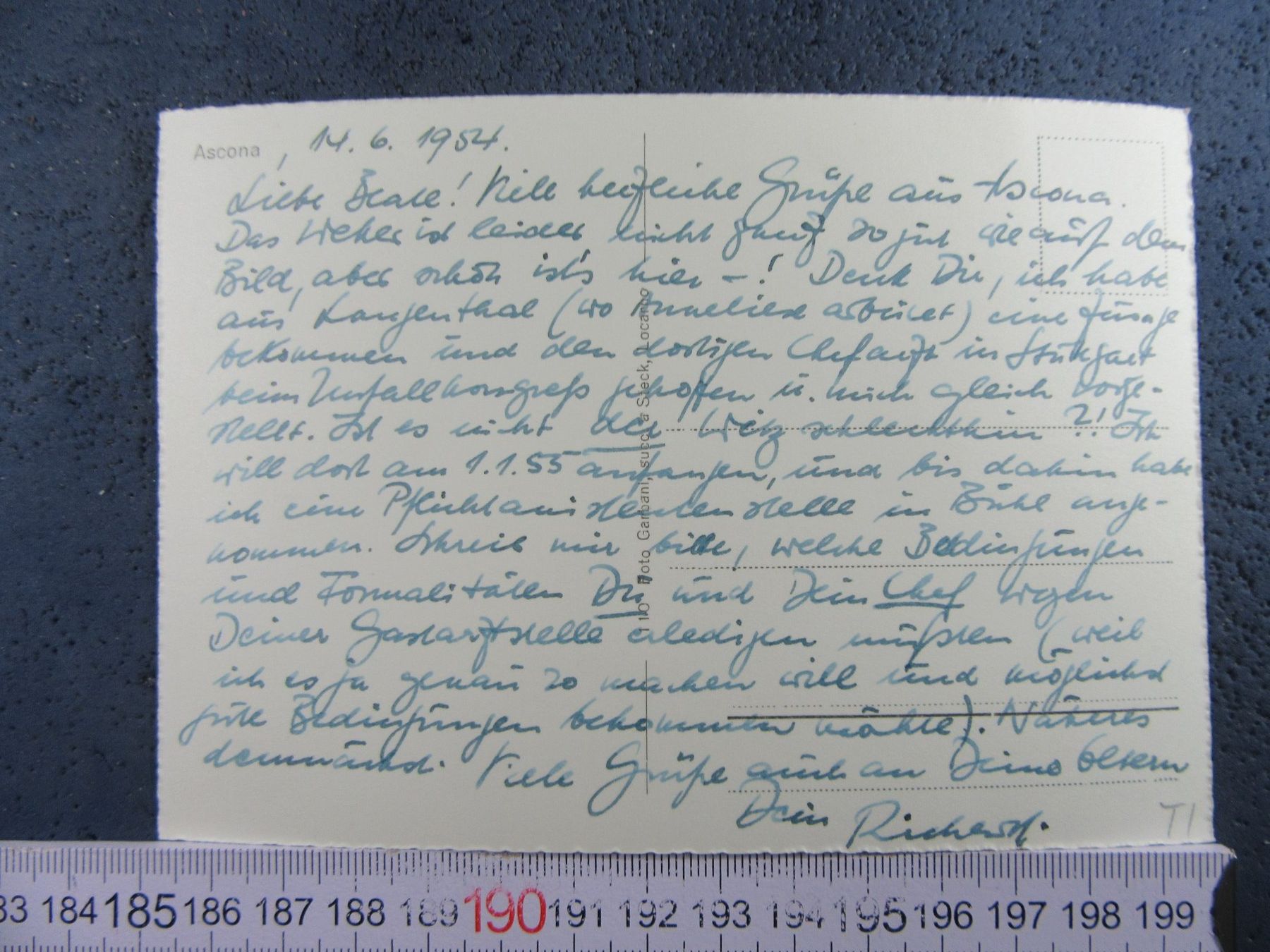 Cartoline postali: ASCONA 1954 TICINO AK – Usato da Ettingen venduto da Hausi4711 1