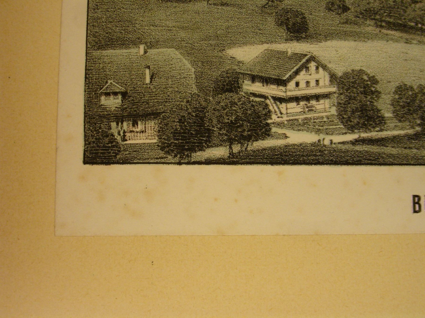 Grafiken & Lithographien: BURGDORF, LITHOGRAPHIE 1855 – Gebraucht aus Grüningen von Kartensammler 4