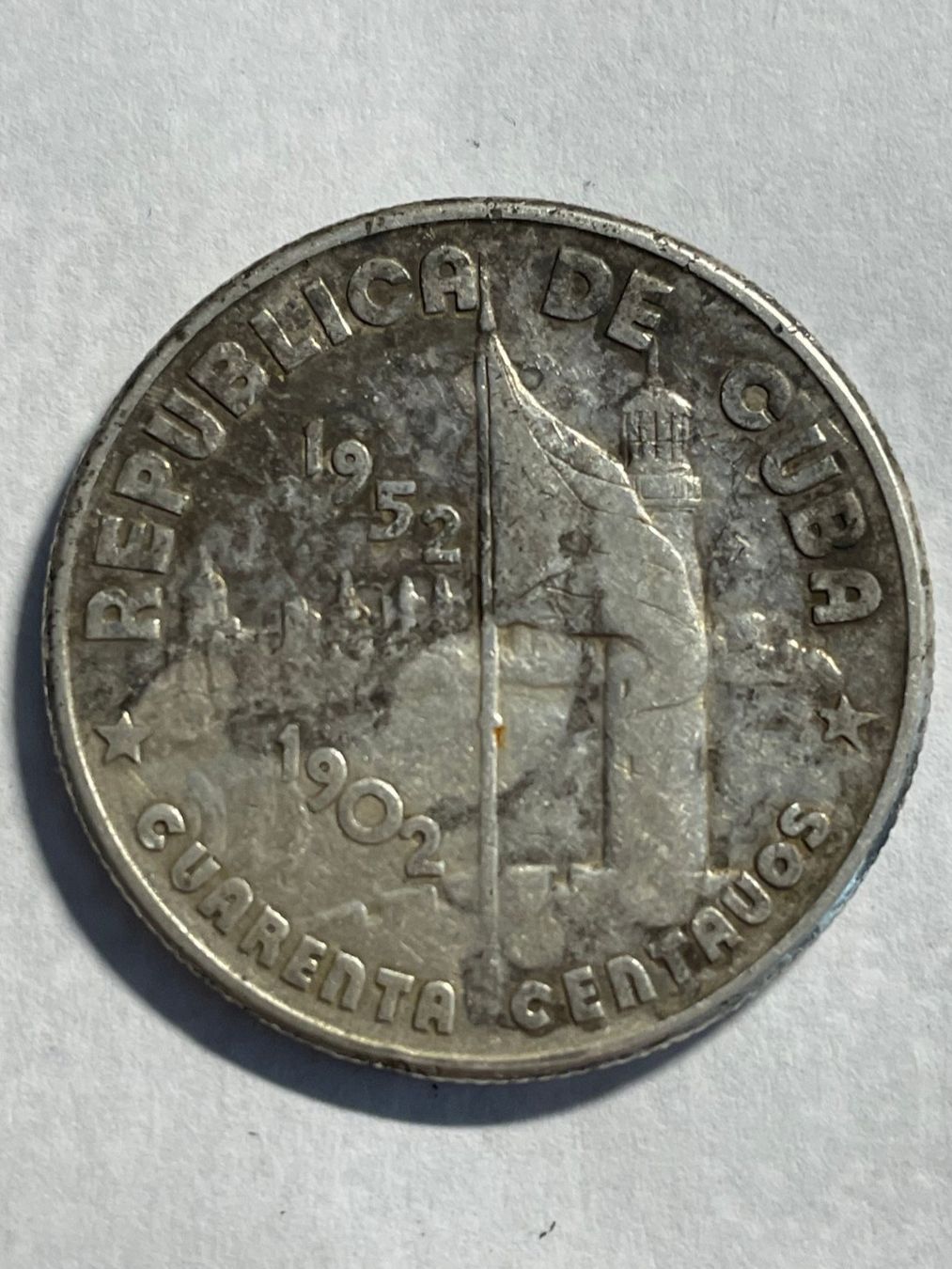 Tutti le monete: (60) 40 Centavos, Kuba 1952 – Usato da Aesch BL venduto da masmusgo