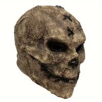 Horror Maske Vogelscheuche Sackleinen-Optik, Latex, neu