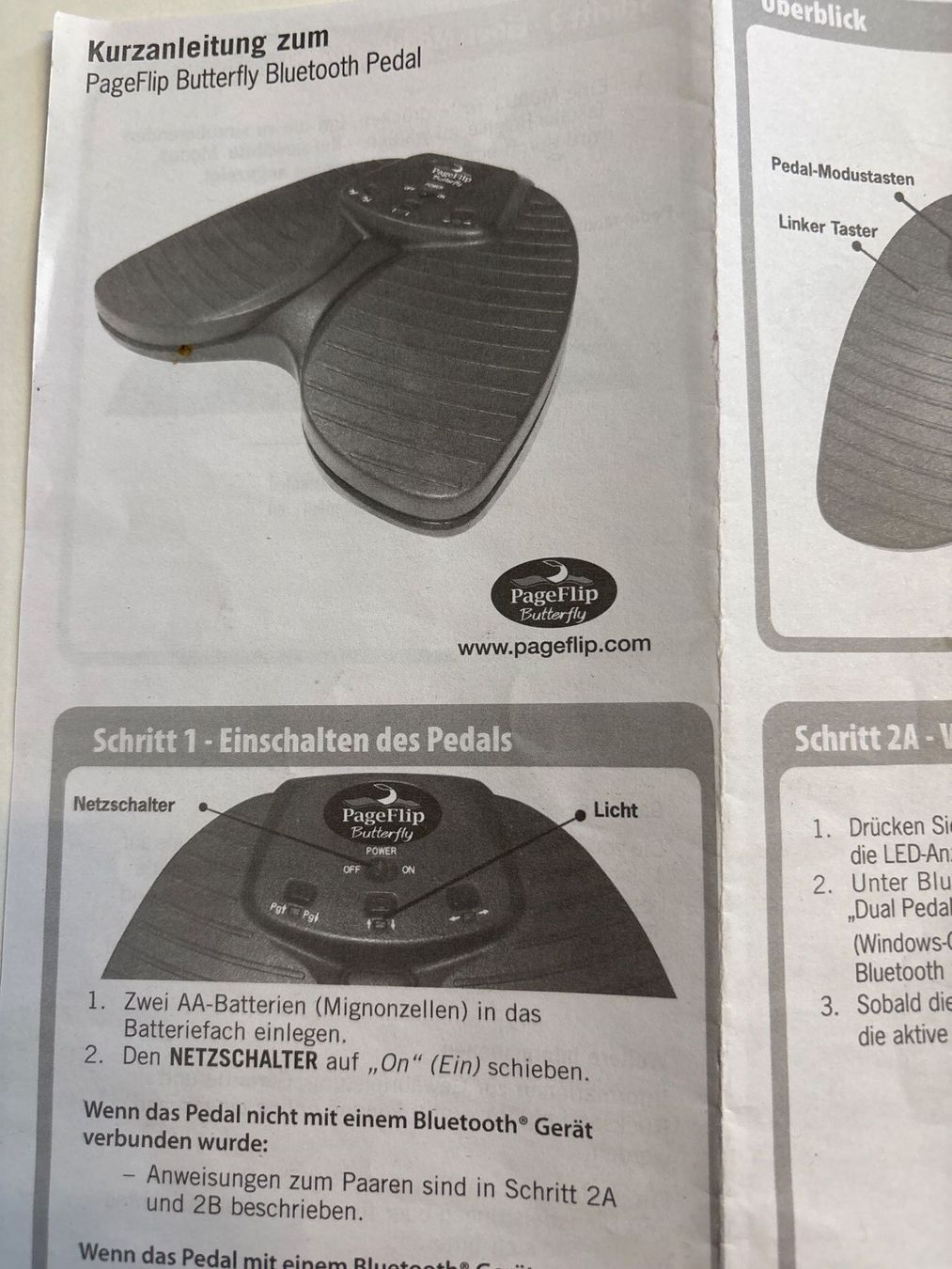 Strumenti musicali: PageFlip Butterfly, Seitenumblätterer – Usato da Bachenbülach venduto da Waltidietrich 3