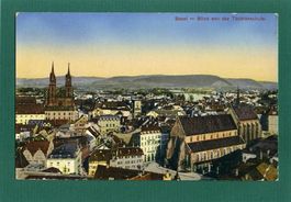 Basel, Blick von der Töchterschule, ca. 1920, ungelaufen