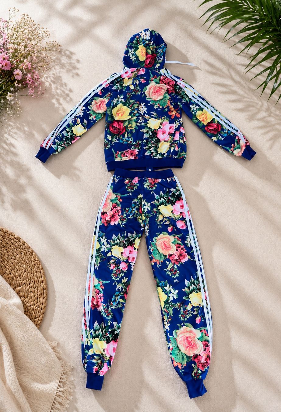 Completi & Tailleur: Designer Damen Trainingsanzug mit Blumenmuster Gr S/M – Usato da St. Gallen venduto da Starlord77 1