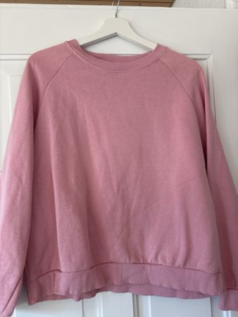 Damen Pullover rosa Rundhalsausschnitt 