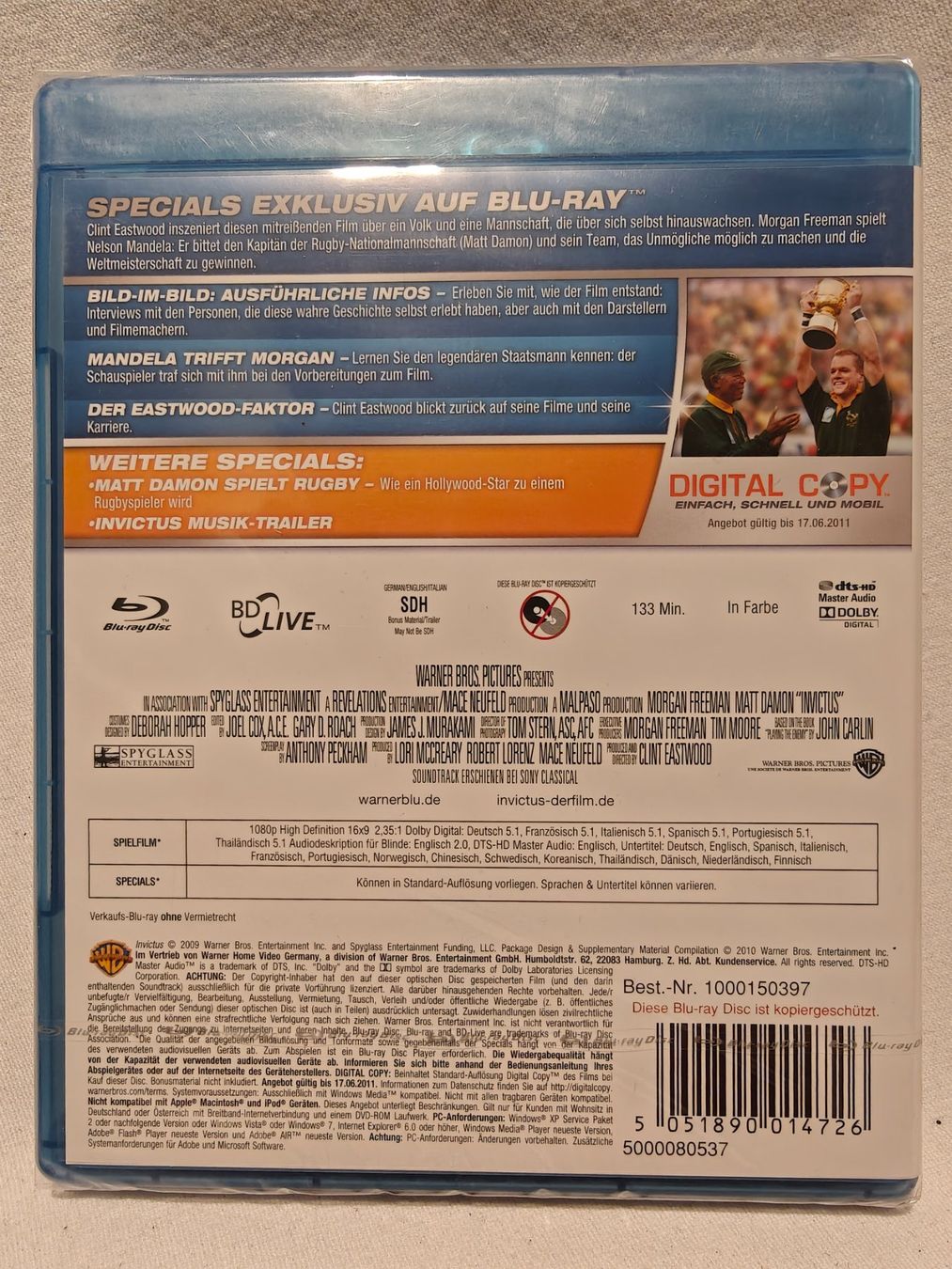 Tutti i DVDs: Invictus Unbezwungen – Nuovo e nell'imballaggio originale da Gutenswil venduto da Vulcano21 1