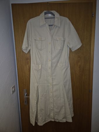 Leinen Kleid Gr 42 Beige