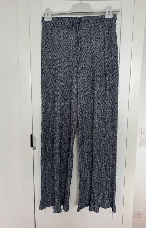 blaue Zara Stoffhose