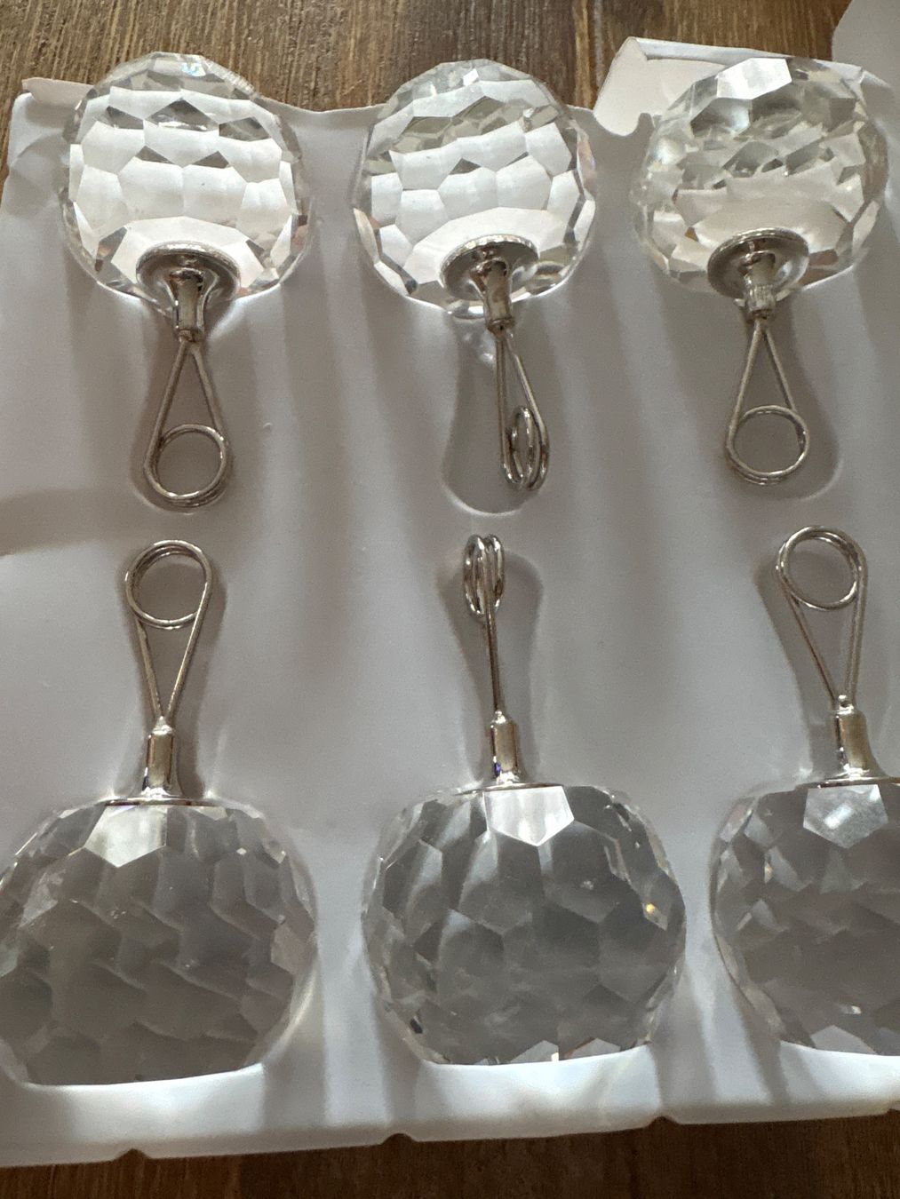 Wandhalterungen: 6 Tischkartenhalter Glas – Neu und originalverpackt aus Schübelbach von S1CH 2