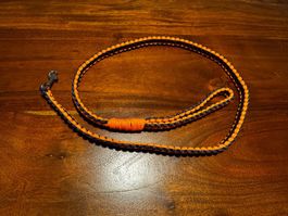 Hundeleine schwarz/orange - NEU