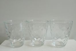 3 er Set Bormioli Rocco Wassergläser mit Punkten