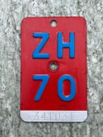 Velonummer ZH 70