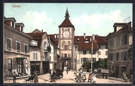 Liestal, Strassenpartie am Tor mit Resta