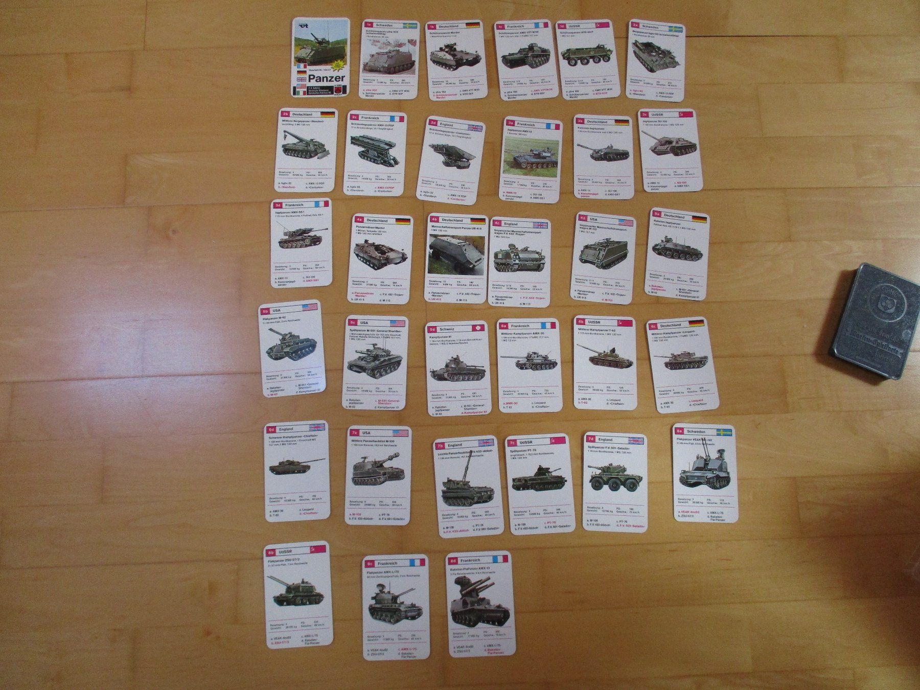 Giochi: Quartett Panzer F.X.Schmid NR 53422 – Usato da Felsberg venduto da sanwill 1