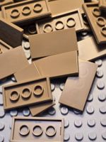 Lego 15x Fliese 2x4  (87079)dark Tan