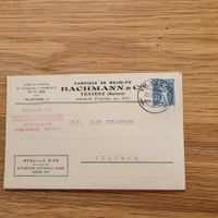 Brief Lettre Fabrique Meubles Bachmann Travers 1919